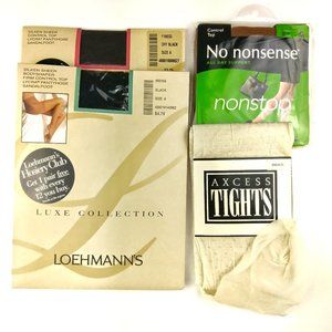 4 Assorted Vintage Pantyhose Tights
